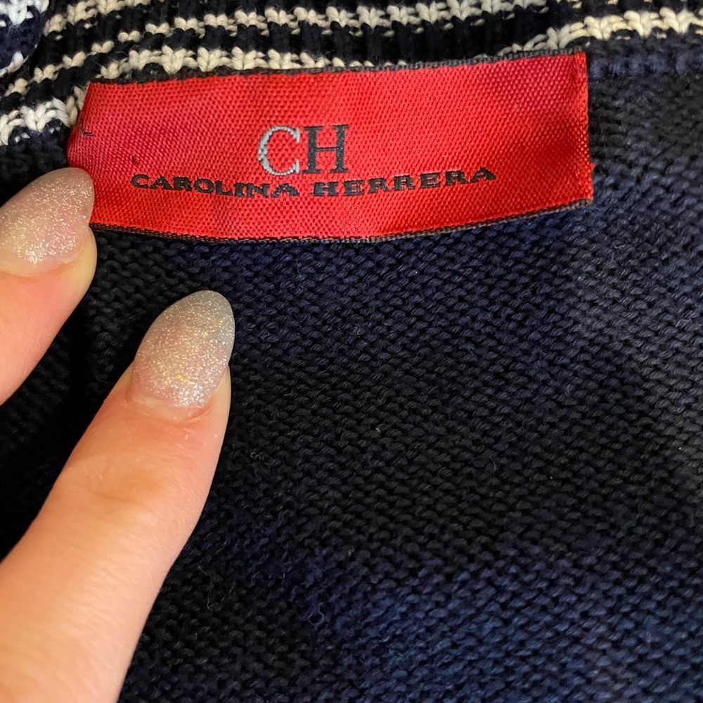 carolina herrera navy jacket